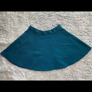 Green skater skirt